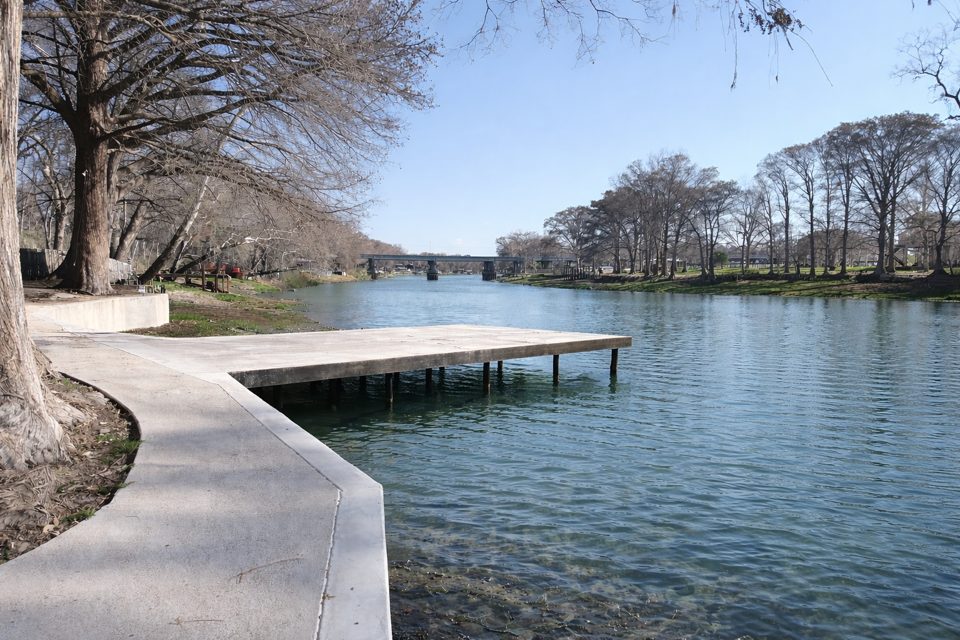 Concrete dock and pier on Lake Placid